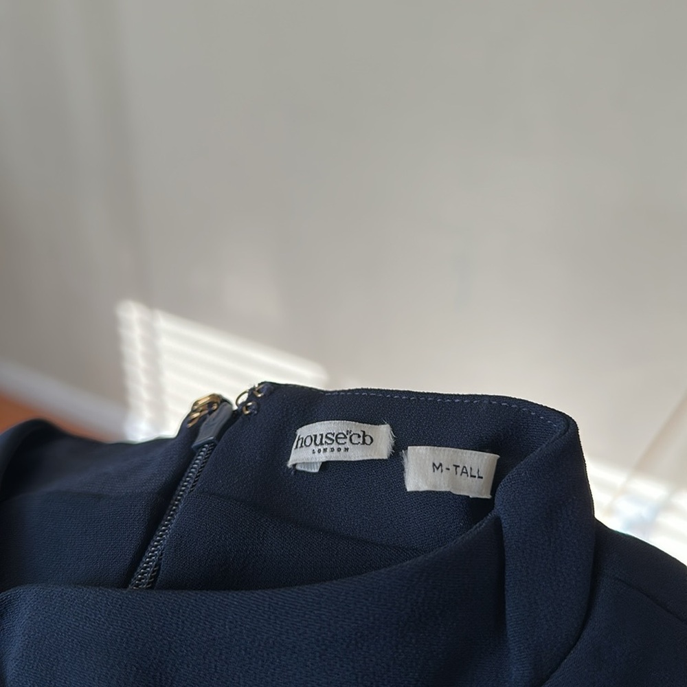 House of CB ‘Mahalia’ Navy Dress Sz M tall NWOT - Picture 16 of 16